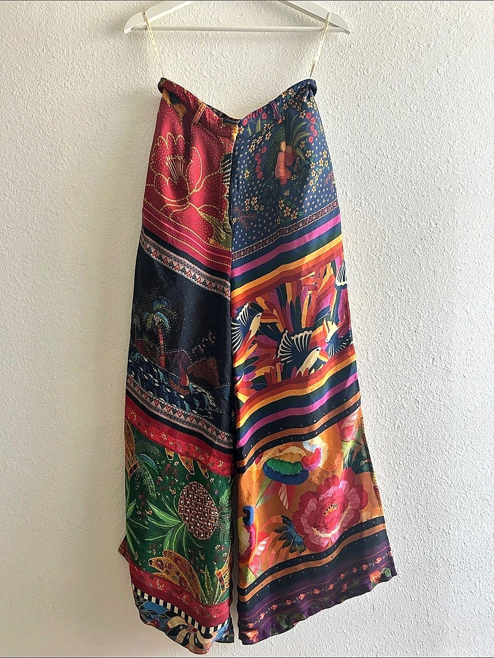 FARM Rio Multicolor Printed Wide-Leg Two-Piece Size Medium Like New